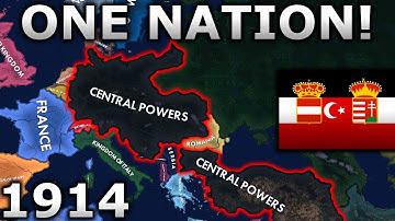 What if the Central Powers were United in WW1? | HOI4 Timelapse