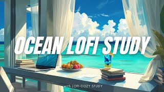 Tropical Lofi Bossa Nova – Calm Study Music with Ocean Waves 🌊🌴 | No Ads