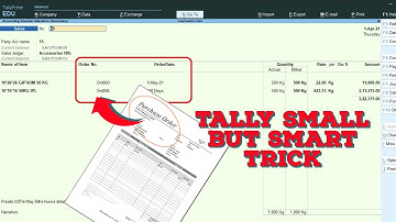 Item wise Order Detail in Invoice | Tally Small but Smart Trick 43 @LearnWell