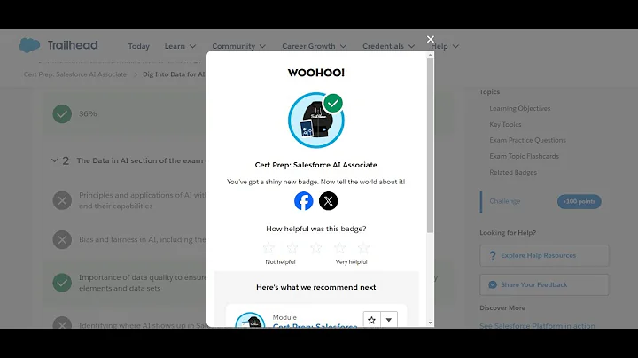 Cert Prep: Salesforce AI Associate | Salesforce Trailhead 2024 | US-Focused Guide