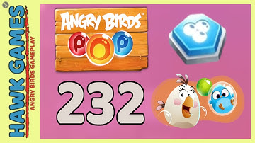 Angry Birds Stella POP Bubble Shooter Level 232 - Walkthrough, No Boosters