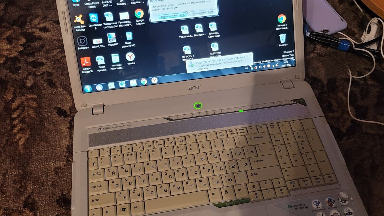 Поменял колонки на 15 летний ноутбук - Acer 7720g - YouTube