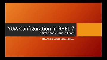 YUM Configuration in Server and Client RHEL 7 in Hindi