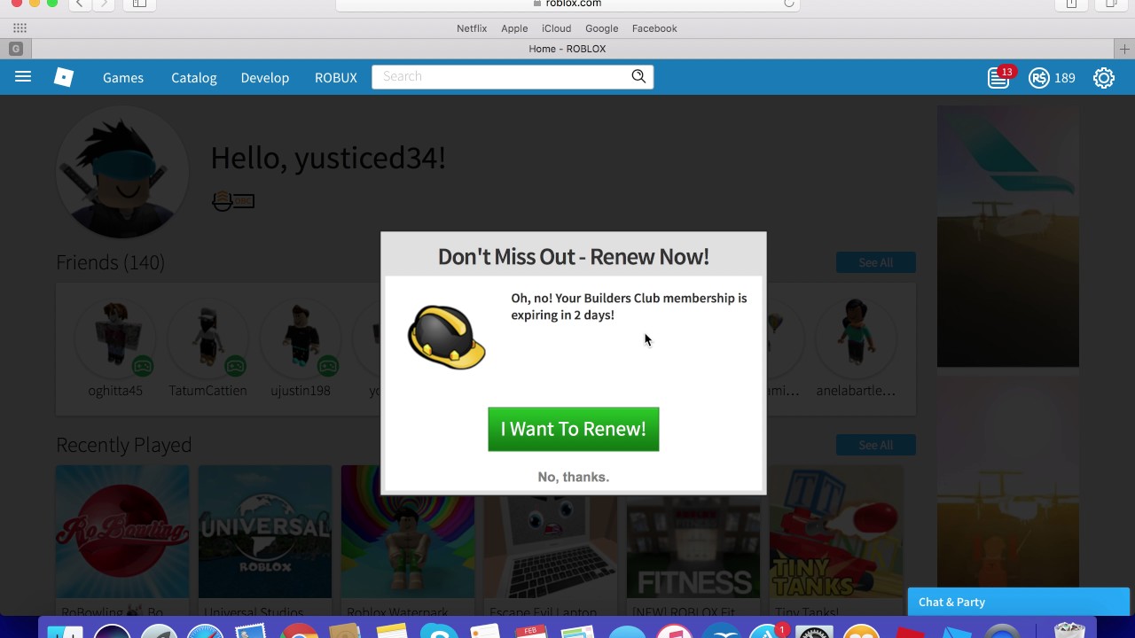 Roblox My Builders Club Membership Has Expired Youtube - roblox builders club expires