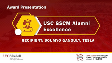USC GSCM Alumni Excellence Award