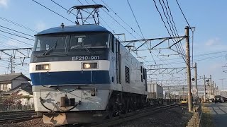 サービス警笛2連続!EF210-901 2082レ&8055レ