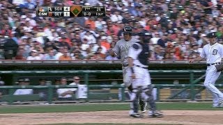 CWS@DET: White Sox pad lead on Keppinger's double
