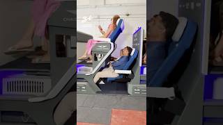 Will these double-decker airplane seats "take off?" ✈️🤣 #airplane #doubledeckerplane #funny