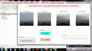 Fog Detection using GLCM based Features and SVM