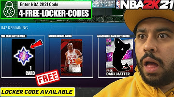 I GOT A GUARANTEED FREE DARK MATTER PACK AND NEW HIDDEN LOCKER CODES IN NBA 2K21 MYTEAM