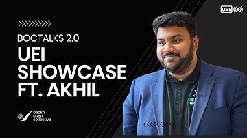 BOCTalks 2.0, Episode 1: Energy networks on Beckn ft. Akhil Jayaprakash
