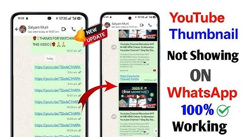 Youtube Link Not Showing Thumbnail On WhatsApp | Youtube Thumbnail Not Showing On WhatsApp