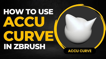 WHAT and How to use ACCU CURVE in ZBRUSH by Brown Bear Animation.👌