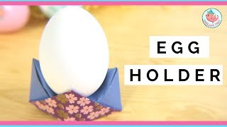 Easter Crafts - Origami Egg Holder - How to Make an Easter Egg Cup - Easy Easter Paper Crafts