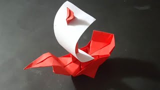 Cara Membuat Origami Kapal | Kapal Layar | Kapal Bajak Laut