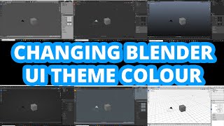 Changing Blender UI Theme Color || Blender Tutorial