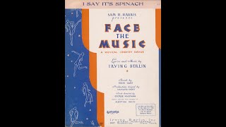 I Say It's Spinach (1932)