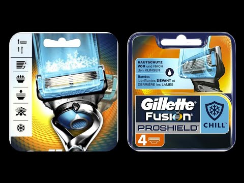 Сменные кассеты для мужской бритвы Gillette Fusion ProShield Chill 4 шт