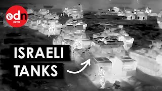 Drone Footage Shows Huge Numbers Of Israeli Tanks Amassing Near Rafah