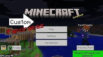 How to get CUSTOM panoramas in Minecraft Bedrock Edition
