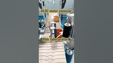 Bldc motor conveyor, Bldc motor label printer #bldcmotor #industrialautomation