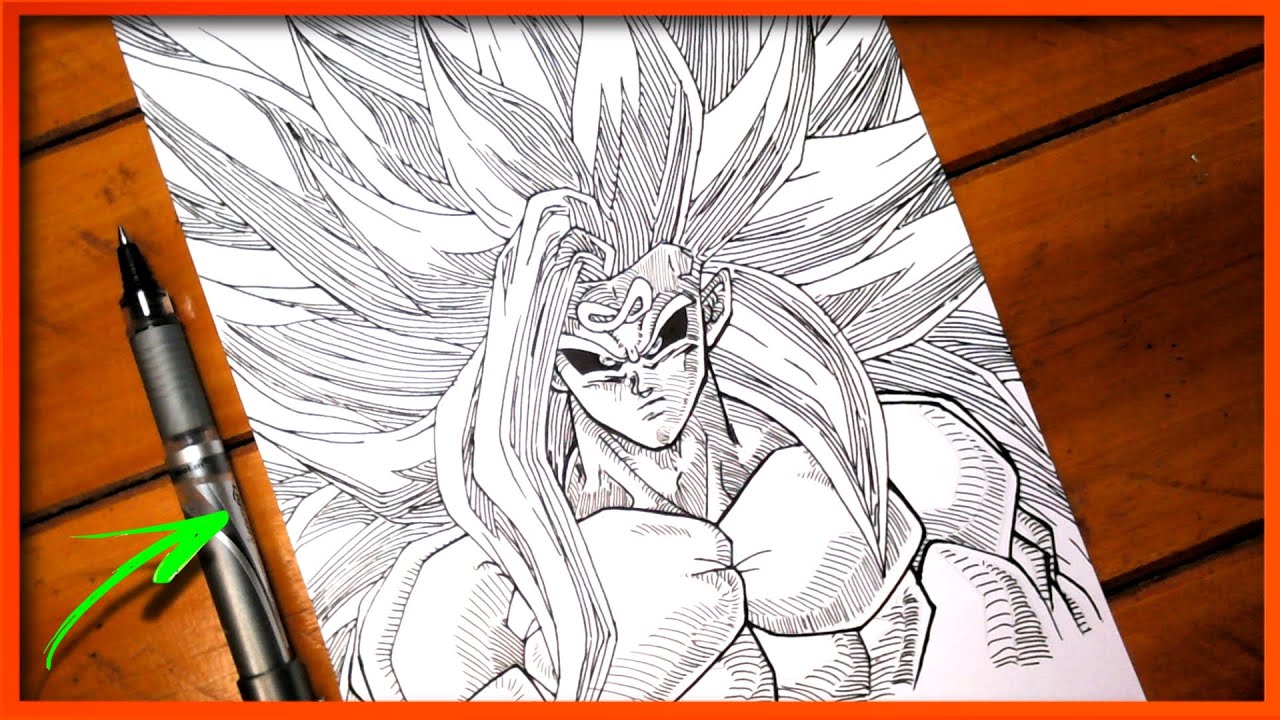 Como desenhar o Goku SUPER sayajin infinity