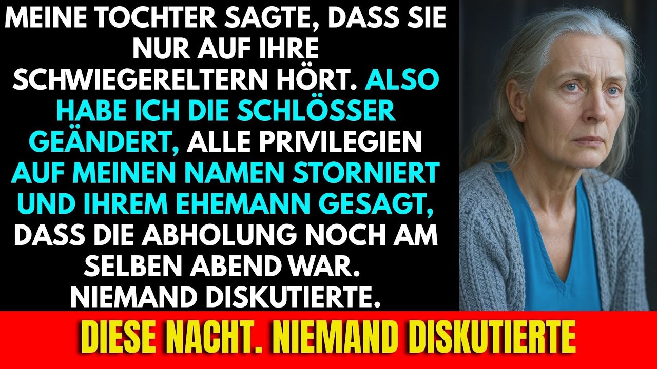 Meine Tochter Sagte,Dass Sie Nur Auf Ihre Schwiegereltern Hört.Also Habe Ich Die Schlösser Geändert…