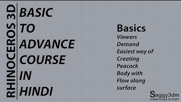 Rhino Basics in Hindi - Viewers Demand, Peacock Body (Re-uploaded)