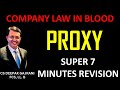 COMPANY LAW IN BLOOD - PROXY - SEC 105 - FAST REVISION IN 7 MINUTES