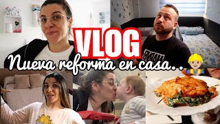 👷🏼‍♂️REFORMA OTRA VEZ⚠️Lavo mi pelo por PRIMERA vez🫢NUEVA adquisición📺 Compra BAJO MENÚ🥗Vlog Diario✨