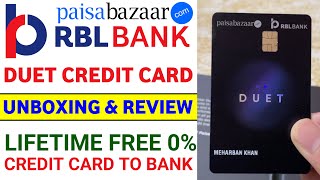 Paisabazaar Duet Credit Card | RBL Bank Duet Credit Card Review | Credit Card to Bank Transfer Free