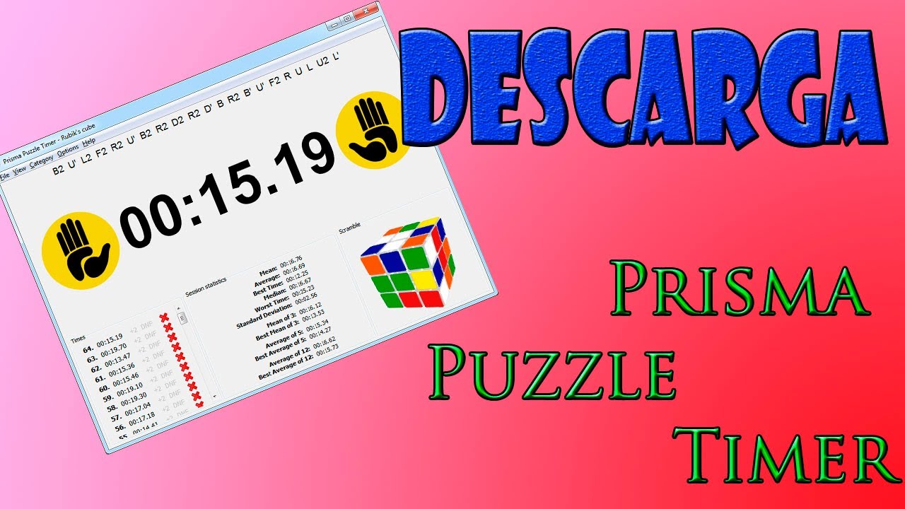 Descarga Prisma Puzzle Timer Español cronometro para speedcubing ) - YouTube