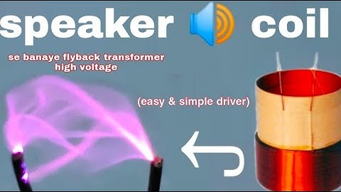 Make 3.7v to 100000v High voltage generator | High voltage transformer ! using speakers coil