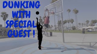 Dunk Session at Venice beach with LEGENDARY DUNKER!!!