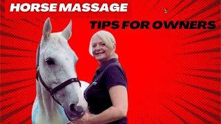 Horse massage for owners - Part 2 - back and ribcage
