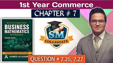 Ex # 7 | Q # 7.26, Q # 7.27 | Matrices & Determinants | B Maths| I.Com Part 1 | Karachi/Sindh board