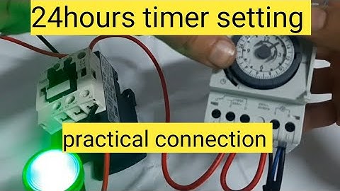 light timer connection | timer setting for lights #electrical