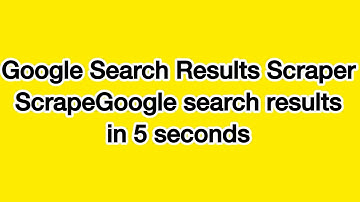 Google Search Results Scraper 🔥ScrapeGoogle search results in 5 seconds ⏰
