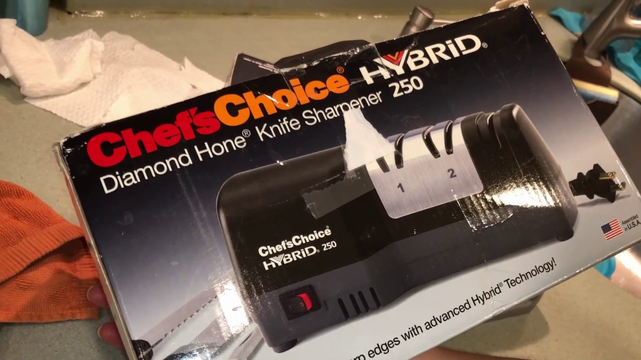Global MinoSharp 3 Knife Sharpener vs Chef'sChoice Hybrid 250 Diamond Hone YouTube