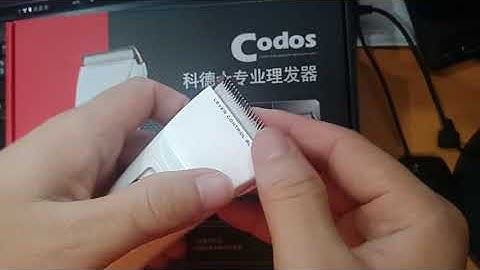 Hướng dẫn tháo lắp lưỡi tông đơ Codos