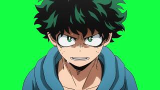 Midoriya Anime Green Screen