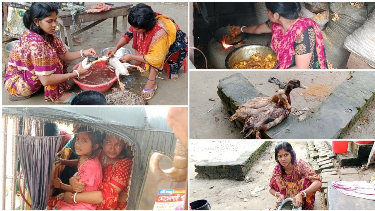আজ ননদ ননদের জামাইকে হাঁসের মাংস রান্না করে খাওয়ালাম 