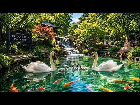 Explore London | Escape the 31°C Heat in London’s Coolest Hidden Garden | Holland Park | 4K HDR 🇬🇧