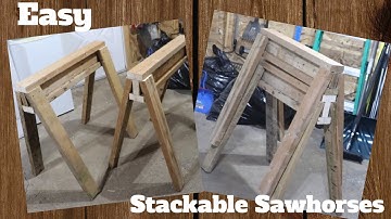 Stackable Sawhorses | Easy DIY Woodworking Project