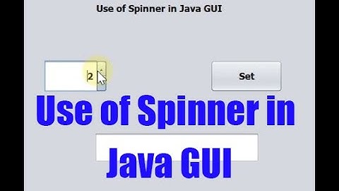 Use of Spinner In Java GUI | Java GUI | Tutorial 11 | Urdu / Hindi