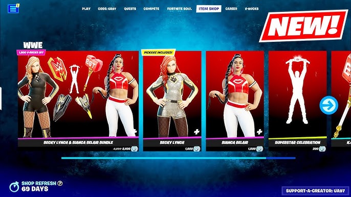 Becky Lynch and Bianca belair are going to be the next WWE people in  Fortnite! VIA: @FNBRintel, @ItzYond3r) : r/FortniteLeaks