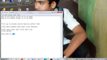 How to fix  Black screen in CS 1.6 2020 1000000% fix