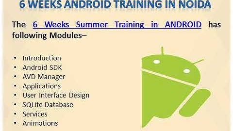 Top 5 Courses for 6 Weeks Summer Training in Noida