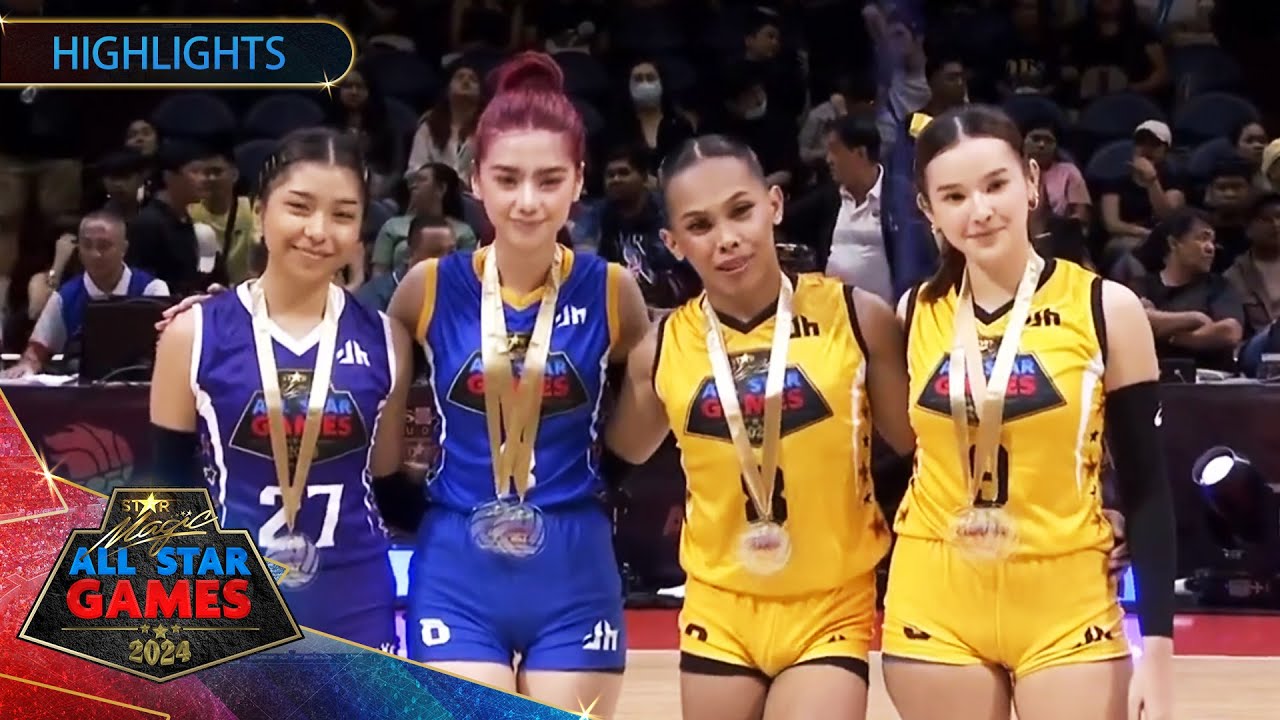 ⁣Mikha, Analain, Awra, and Leona are the Volleyball special awardees | Star Magic All Star Games 2024