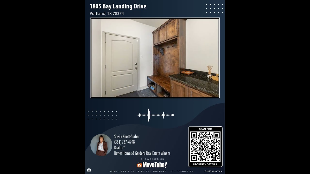 1805 Bay Landing Drive Portland TX 78374 4 Bedroom Home For Sale